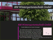 Tablet Screenshot of bm-wintergartentechnik.de